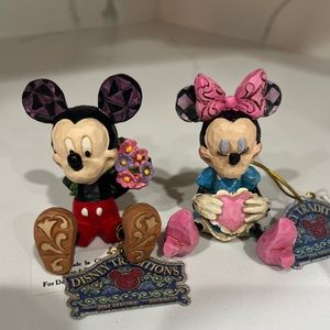 NWT Disney Traditions Mickey & Minnie Mouse Set Ornament by Jim Shore